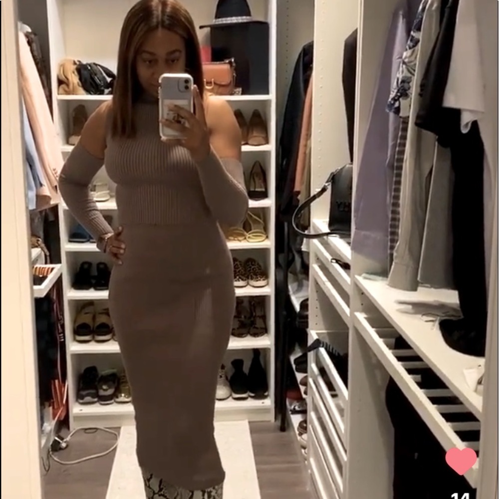 Zara knit skirt set
